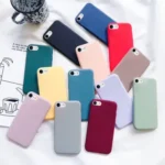 Case For iphone 7 8 SE 2020 2022 Shockproof TPU Liquid Silicone Protective Phone Back Cover