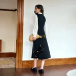 OLrain Elegant Fashion Black Dresses 2026 French Style Office Wear Long Sleeve - Image 2