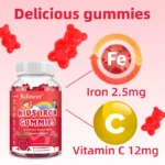 Kids Iron Gummies - Contains Vitamin C - Improves Absorption Boost Energy Levels - Image 2