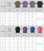 American Style Retro Heavyweight Solid Color Short Sleeved T-shirt - Image 6