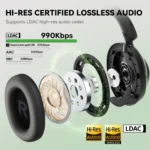 Oneodio A6 ANC Wireless Bluetooth 6.0 Headphones - Image 3