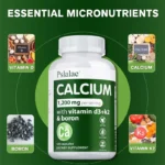 Calcium 1,200 Mg with Vitamin D3 for Women & Men - Improves Absorption, Supports Bone - Image 2
