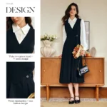 OLrain Elegant Fashion Black Dresses 2026 French Style Office Wear Long Sleeve - Image 5