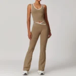 Yoga Set 2 Pieces Workout Outfits Fitness Sportswear Gym Tracksuit High Waist Leggings - Image 5