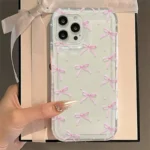 Cute Pink Heart Bow Phone Case for IPhone 17 16 15 14 13 12 11 Pro Max 13 12 Mini 17Air - Image 6