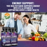 Men's Multivitamin – Immune Boost with Vitamins A, B12, C, D | Daily Energy & Non-GMO - Image 5