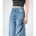 Summer Lyocell Jeans Women Breathable High Waist Straight Wide Leg Denim Y2k Pants