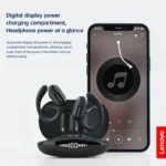 Lenovo XT80 Wireless Headphones Bluetooth 5.3 Earphones True with Mic Button Control Noise Reduction Earhooks - Image 3