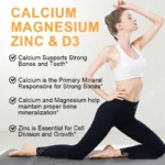 Calcium Magnesium Zinc Soft Capsules Vitamin D3 Supplement Softgels for Daily Wellness Support - Image 2