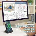 30W Wireless Charger Pad Stand Desktop Ultra-thin Mobile Phone For iPhone - Image 4