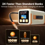QOOVI 50000mAh Power Bank PD 100W Fast Charging Portable Large Battery Capacity Power Station For iPhone Laptop Samsung Xiaomi - Image 2