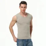 1/3/5 pcs Men's Cotton Sleeveless Thin Vest Young Men's Wide-shouldered Sports Fitness - Image 3