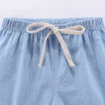 2-10Y Children's Shorts For Boys Girls Cotton Linen Short Pants - Image 5