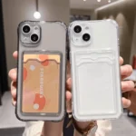 Transparent Card Bag Holder Phone Case For iPhone 17 Pro Max