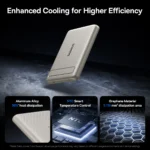 Baseus Qi2 Magnetic Power Bank With Kickstand PD 20W 5000mAh Portable Wireless - Image 6