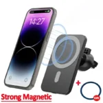 Magnetic Car Wireless Charger For iPhone 17 16 15 14 13 12 Pro Max Mini Car Phone Holder