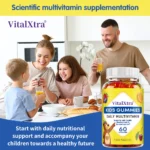 Children's Multivitamin Gummies - Rich in Vitamin A, C, D3, Zinc,- Boosts Immunity and Brain Health - Image 3