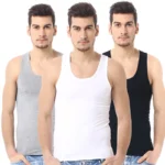1/3 Pack Four Seasons Men's Cotton Joker Vest Teenagers Simple Fit Sports Fitness