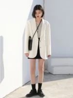 CHIC VEN Women's Blazer Korean Casual Solid Long Sleeve Coats All-match - Image 4