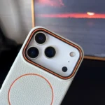 Frosted Hit Color Lichee Pattern Magnetic Phone Case For iPhone - Image 4