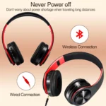 CATASSU Earphone Bluetooth Headphones Over Ear Stereo Wireless Headset - Image 4