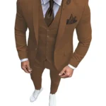 New Men's Suits 3 Pieces Groom Bestman Slim Fit Wedding Prom Party Tuxedo Suit (Blazer+Pants+Vest)
