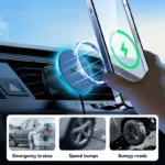 Baseus Magnetic Wireless Charger Car Phone Holder 15W Fast Charging Wireless Car Charger - Image 2