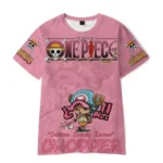 Kids One Piece Sports T-Shirt Summer Luffy Red Hawk Print Breathable Short Sleeve - Image 6