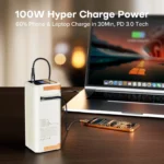 QOOVI 50000mAh Power Bank PD 100W Fast Charging Portable Large Battery Capacity Power Station For iPhone Laptop Samsung Xiaomi - Image 3