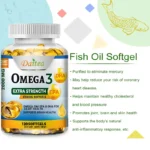 Omega 3 Fish Oil Capsules Support Brain & Nervous System Health, Cardiovascular & Skin Health - Image 2