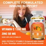 Taoters Vitamin C + Zinc Supplement - High Absorption - Immune System, Skin Health Vitamins - Image 3