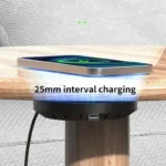 40MM Distance Invisible Hidden Under Desk Wireless Charger Pad Stand Phone Fast Wireless Charging - Image 5