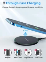 50W Wireless Charger For iPhone 14 15 16 17 Pro Xs Max Mini X Xr Induction Fast Charging Pad - Image 3