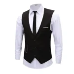 7XL High Quality Dress Vests For Men Slim Fit Mens Suit Vest Male Waistcoat - Image 5