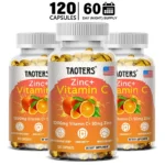 Taoters Vitamin C + Zinc Supplement - High Absorption - Immune System, Skin Health Vitamins