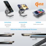 Qi1/Qi2.2 Foldable 3-in-1 Magnetic Wireless Charging Station for iPhone - Image 6
