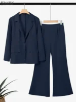 ZANZEA 2026 Spring Autumn Women Outfits Office 2 Piece Sets Elegant Long Sleeve - Image 4