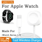 USB Type C Magnetic Wireless Charger for IWatch 9/8/7/6/5/SE USB C Portable Fast Charging