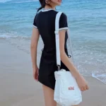 Summer Women Short Sleeve One-Piece Swimsuit, Sexy Belly-Covering Korean Style Swimwear - Image 2