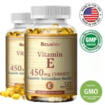 Bcuelov Vitamin E 1000 IU 450mg - for skin, hair, circulatory health, immune system support