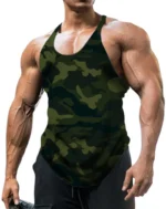 Clearance_Men's Thin Camouflage Sleeveless Vintage Sports Fitness Training Vest - Image 5