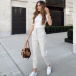 HXAO Fashion Office Wear High waist Pants for Women Formal Pants Office outfits - Image 3