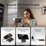 Baseus 27W Magnetic Power Bank 10000mAh 15W Wireless Charging External Battery - Image 4