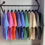 American Style Retro Heavyweight Solid Color Short Sleeved T-shirt - Image 2