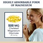 Magnesium Glycinate 500 Mg - 30/60/120 Capsules, High Absorption, Dietary Supplement for Sleep - Image 2