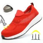 Breathable Safety Shoes Man Steel Toe Anti-Puncture Reinforced Sole Men's Work Shoes - Image 3