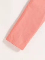Spring and summer girls fashion outdoor leisure vacation 2-piece pink suit - Image 4