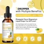 Minch Magnesium Glycinate Drops, Magnesium Supplements with Cellulose,Bromelain,Support Nighttime,Muscle - Image 3