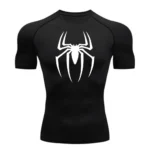 2025 Men's Spider Print Compression Shirt, Quick Dry T-Shirt, Gym Running Jersey