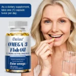 Daitea Fish Oil Capsule 2160mg Supplement Rich in DHA & EPA, Cognitive, Core Health, Immune Support, Non-GMO - Image 4